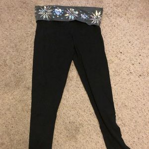 VICTORIA’D SECRETE Rare sequin snowflake leggings